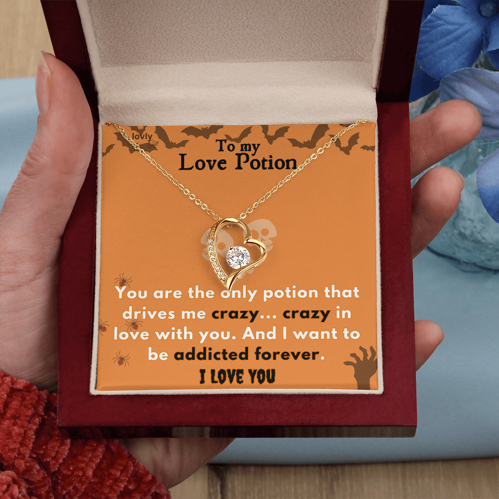 Halloween Necklace “To My Love Potion”