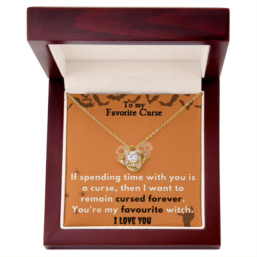 Halloween Necklace “To My Favorite Curse”
