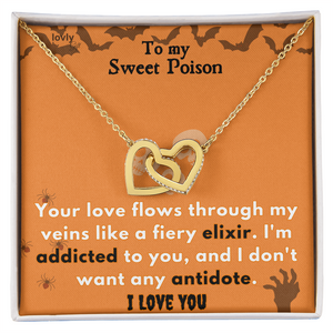 Halloween Necklace “To My Sweet Poison”