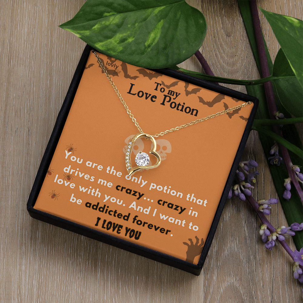 Halloween Necklace “To My Love Potion”