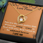 Halloween Necklace “To My Love Potion”